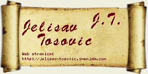 Jelisav Tošović vizit kartica